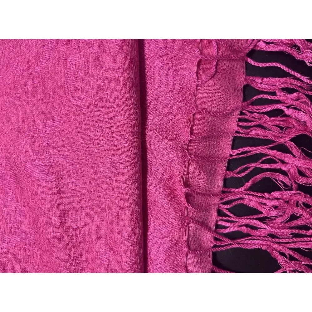 Pink Pashmina Cashmere Silk Woman’s Scarf Shawl Wrap